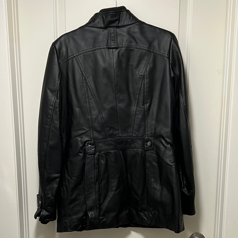 Danier Women's Midnight Black Leather Jacket - Picture 7 of 7